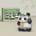 thumbnail image 1 of Cute Mini Chinese Style Animal Building Blocks Set, Creative DIY Assembled Panda Model, Educational Bricks Puzzle Toy, Ideal Birthday and Holiday Gift for Boys Kids, 1 of 7