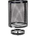 thumbnail image 4 of Global Industrial GBE261948BKD Outdoor Diamond Steel Trash Can with Base, 36 gal, Black, 4 of 7
