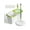 Green+White1, variant on Spin Mop Bucket System,Masthome Pedal Spin Mop And Bucket With Wringer Set,EasyWring Microfiber Mop With 3 Mop Pads,360°Spinning Floor Cleaning System - Home Ice Suitable