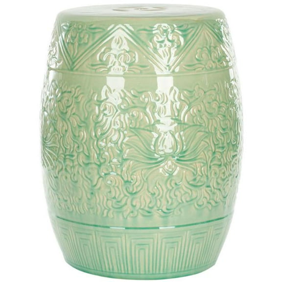 Safavieh Ceramic Garden Stool in Lime Green