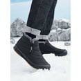 thumbnail image 6 of SIMANLAN Winter Warm Boots for Men Outdoor Snow Boots Winter Boots Women Plush Lining Non-Slip Ankle Booties Unisex Warm Shoes Zip Boots Black 9.5, 6 of 9
