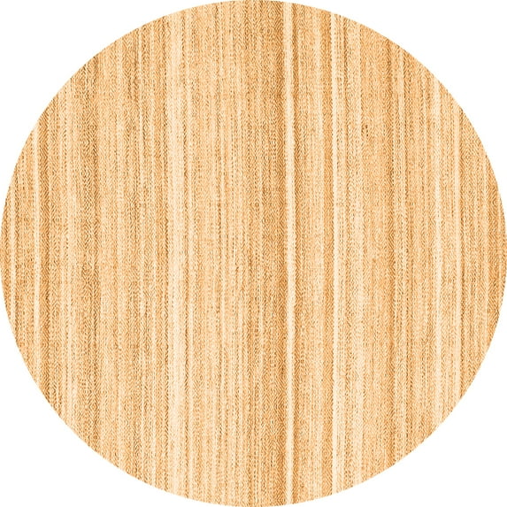 Ahgly Company Indoor Round Abstract Orange Contemporary Area Rugs, 5' Round