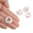 thumbnail image 5 of 4 Packs Flanged Sleeve Bearings Plastic Bushings 10.1mm Bore x 13mm OD x 8mm Length Nylon Bushings, White, 5 of 5