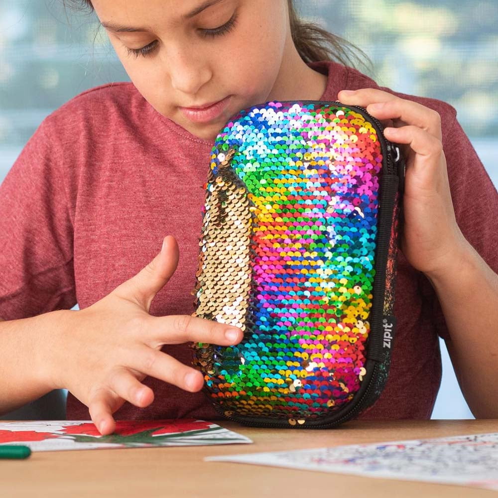 Small Pencil Case Sequin Pencil Cases for Girls School Cute Pencil