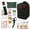Black, variant on 18-Piece Emergency Survival First Aid Kit, Tactical Trauma Bag with MOLLE Webbing, Portable Outdoor Medical Kit for Camping, Hiking, Car Travel, and 72-Hour Disaster Preparedness