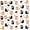 Colorful 4, variant on jejeloiu Spooky Cat Twin Sheet Sets Kids,Funny Kitten Bedding,3-Piece