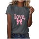 thumbnail image 3 of RKSTN Valentines Gift Valentine Shirts for Women Oversized Crewneck Valentine's Day Graphic Print Short Sleeve T Shirts Pullover Top Womens Casual Round Neck Plus Size Loose Comfy Summer Tee Shirts, 3 of 6