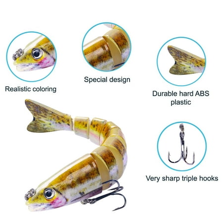 

Yishangzhng Multi Fish 12.8Cm False Bait Sea Fishing Sinking Indoor Cameras for Home Kitchen Organizers and Storage