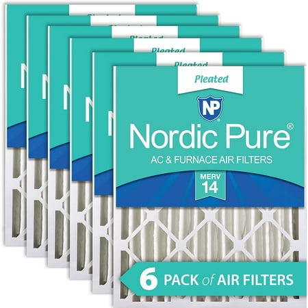 

YAAN 20x24x4 MERV 14 Pleated AC Furnace Air Filters 6 Pack