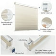 thumbnail image 6 of Keego No Drilling Cordless Cellular Shades Honeycomb Window Blinds Easy Installation Heat Insulating Noise Reducing Curtains Semi-Blackout Sand, 53.5"w x 66"h, 6 of 8
