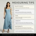 thumbnail image 5 of David’s Bridal, The Edit by DB Studio Women's Formal Ruffle Sheath Dress, Ankle Length, Chiffon, 5 of 9