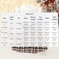 thumbnail image 3 of HAOTAGS Girls Outfit Sets,Cute Fashion Preppy Style Plaid Long Sleeve Top Shirt + Mini Skirt Two Piece Sets White Size 9, 3 of 8