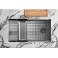 thumbnail image 4 of Rohl RUWUM3319WSSB Culinario 33" Undermount Single Basin Stainless Steel Kitchen Sink -, 4 of 5