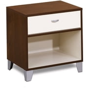 Topolino Two-Tone Nightstand, Espresso & Ivory