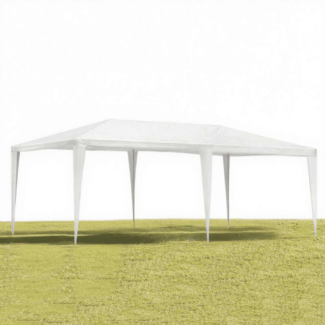 BaPiPro 10x20 ft Outdoor Canopy Tent, Open-Air Party Wedding Gazebo without Sidewalls, Waterproof White Event Marquee with Carry Bag