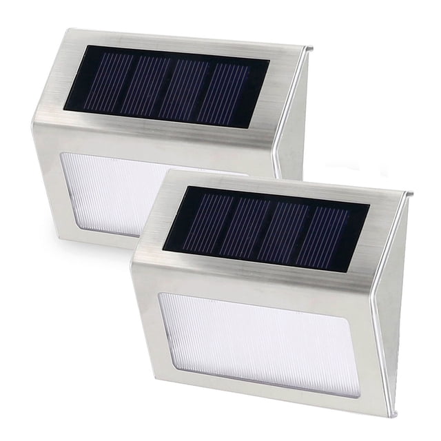 2 uds luz solar de paso-6LED luz cálida Adepaton CPB-US-DYP947-4