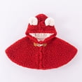 thumbnail image 2 of Cozy Baby Winter Cloak, Thick Hooded Poncho Cape with Trim, Windproof Outerwear for Girls & Toddlers, Cold Season Car Seat Coat, 2 of 4