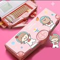 thumbnail image 2 of JHIJHOO Cartoon Pattern Multifunction Pencil Case with Pop Out Scissors & Pencil Sharpener, Assorted Colors, 2 of 6