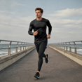 thumbnail image 7 of Long-Sleeve T-Shirt for Men Casual Fashion Crew Neck Upf 50+ Sun Protection T Shirts Moisture Wicking Slim Fit T-Shirts for Outdoor Sports Black S, 7 of 7