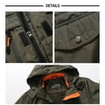 thumbnail image 4 of REDHOTYPE Veste Décontractée d'Automne pour Homme, Coupe-Vent Respirant pour l'Extérieur, 4 of 6