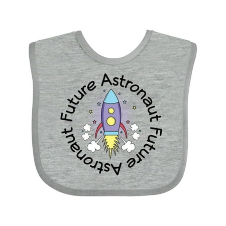 

Inktastic Future Astronaut Space Rocket Gift Baby Girl Bib