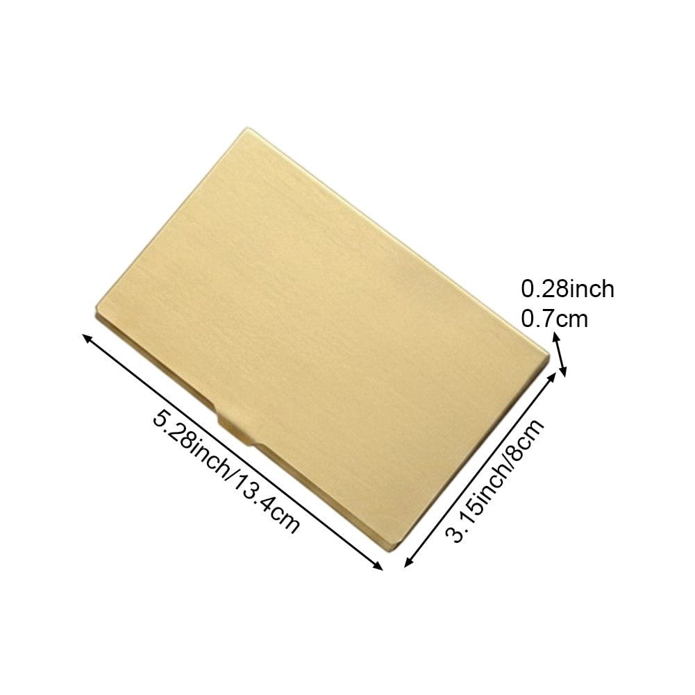 Slccxzc Empty Brass Watercolor Palette Tin Box, Travel Paint Case with Lid for Outdoor
