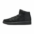 thumbnail image 1 of [554724-093] Men's Jo r-dan 1 Mid Triple Black, 1 of 4