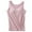 Pink, variant on Ribbed Tank Tops for Women , Chic Me Tank Tops for Women Built In Bra , White Tank Top Women Built In Bra Tank Tops With Built In Bras Summer Casual Crew Neck Sleeveless Plus Size Padded Workout Tops
