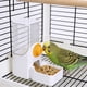 thumbnail image 1 of Comedero y dispensador de agua automático para mascotas de pared, apto para hámsteres, conejos, perros pequeños y gatitos. Dispensador de comida para perros y bebedero para gatos. Comedero de plástico, 1 of 6