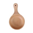 thumbnail image 3 of Tnarru Wooden Salad Bowl Round Sturdy with Handle Tableware for Home Kitchen Dining L L, 3 of 8