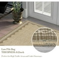 thumbnail image 5 of Scalloped Runner Rug 2'x3' for Hallway & Bathroom - Non Slip, Machine Washable Soft Carpet - Kitchen, Bedroom, Nursery Floor Mat (Beige), 5 of 7