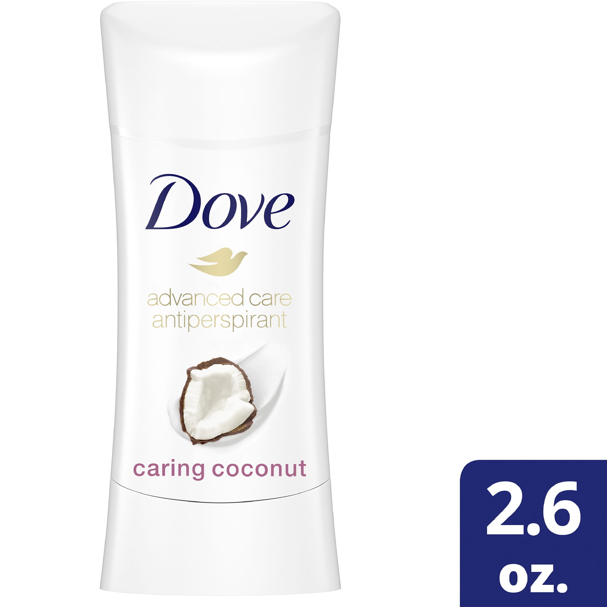 Dove Antiperspirant Deodorant Caring Coconut Deodorant for Women with 48 Hour Protection 2.6 oz