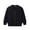 Black, variant on Toddler Boys Baseball Jacket Solid Color Zip Up Bomber Jacket Sweatshirt