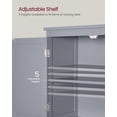 thumbnail image 4 of Armario de suelo para baño VASAGLE con 2 cajones, color gris tórtola, 4 of 7