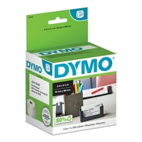 DYMO LabelWriter 30374 Non-Adhesive Business Cards 3-1/2" x 2" Black on White 300 Labels/Roll