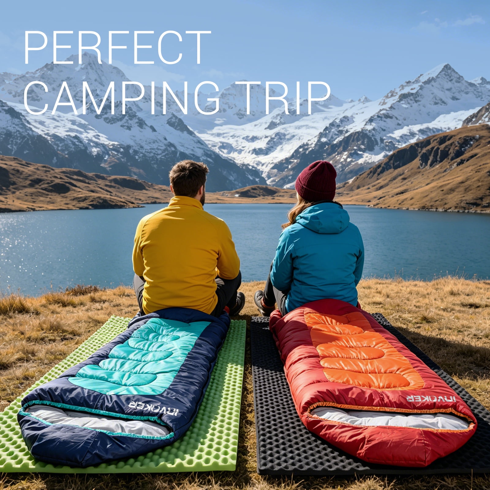 Invoker Mummy Sleeping Bag | 23 ℉ Extreme 3-4 Season Sleeping Bag for Adults Kids Cold Warm Weather for Camping Hiking Backpacking
