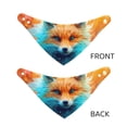 thumbnail image 3 of Naloa Fiery Red Maple Leaf Fox Dog Bandana Large and Small-Dog Scarf Bib Handkerchief Accessories for Dogs and Cats(S-L)-Large, 3 of 5