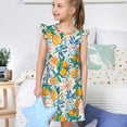 thumbnail image 4 of Vsdgher Chemises de Nuit Fruits Colorés pour Filles Manches Courtes à Volants Robe de Nuit Pyjama pour Fête Pyjama-TG, 4 of 6