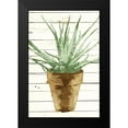 thumbnail image 2 of OnRei 13x18 Black Modern Wood Framed Wall Art Titled - Wood Plant Pot, 2 of 5