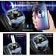 thumbnail image 2 of Transmisor FM Bluetooth para coche, kit adaptador de receptor de radio inalámbrico con luz ambiental azul para llamadas manos libres, cargador USB dual de 5 V/2,4 A y 1 A., 2 of 5