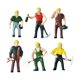 thumbnail image 4 of 6 Figuras de Obreros de La Construcción a Escala 1:87, Figuras en Miniatura para Decoración de Escritorio, Manualidades para Dioramas de Casas de, 4 of 9