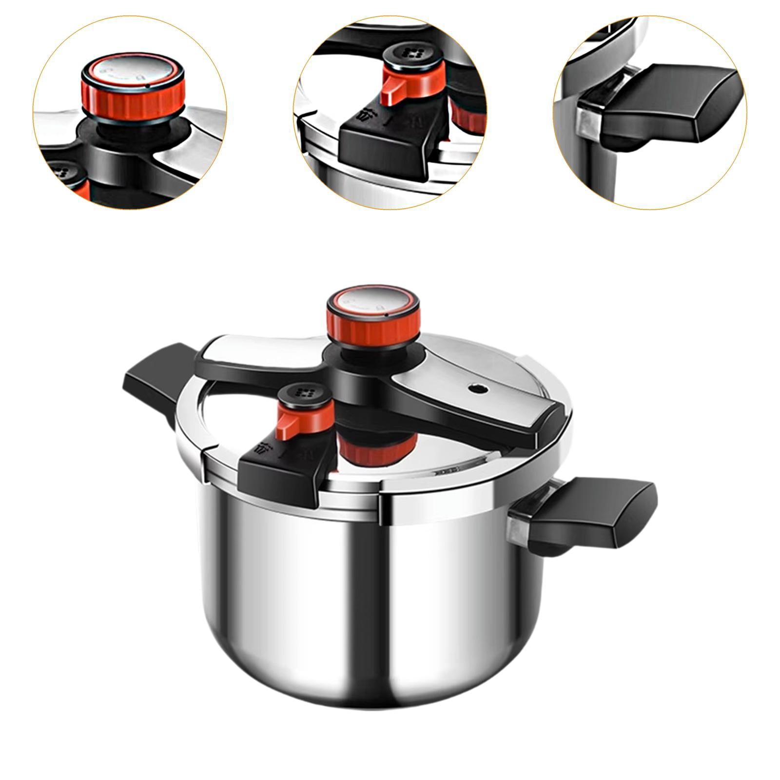 Fiocias Pressure Cooker Pressure Pot Easy to Clean 100kpa Kitchen Cookware Multifunction 10L
