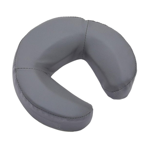 Almohada facial para camilla de masaje, reposacabezas universal, suave, 30 x 28 x 7,5 cm, para salón en casa. gris