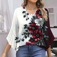 thumbnail image 2 of Spring Top Womens Shirts Spring 3/4 Sleeve Shirts for Women Casual Women's Blouses Work Spring My Items Ordered, 2 of 7