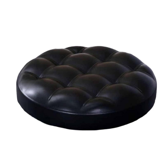 Cojín para taburete de bar, accesorio para taburete de bar, cómodo cojín acolchado para silla giratoria, repuesto para barbería, tienda, hogar. Negro