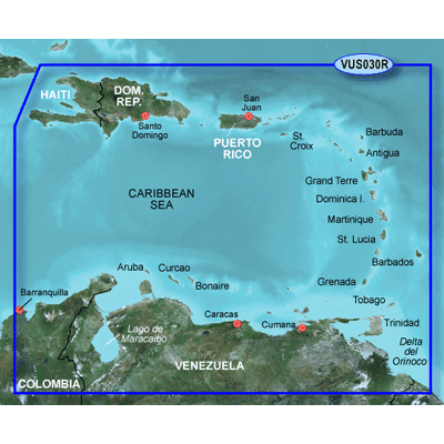 Garmin 010C073100 g2 Vsn HD SD VUS030R Southeast Caribbean