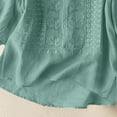 thumbnail image 7 of MYShe 3/4 Length Sleeve Women Tops Crew Neck Blouses Dressy Casual Shirts Loose Fit Business Work Clothes Womens Tops Mint Green,L, 7 of 7