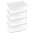 thumbnail image 2 of Homz 12 Qt Snaplock Clear Plastic Storage Container Bin with Lid, 4 Pack, 2 of 11