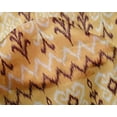 thumbnail image 4 of oneOone Silk Tabby Fabric Chevron & Swirl Ikat Printed Fabric 1 Yard 42 Inch Wide, 4 of 4