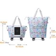 Travel Tote Bags with Trolley Sleeve Expandable Extra Waterproof